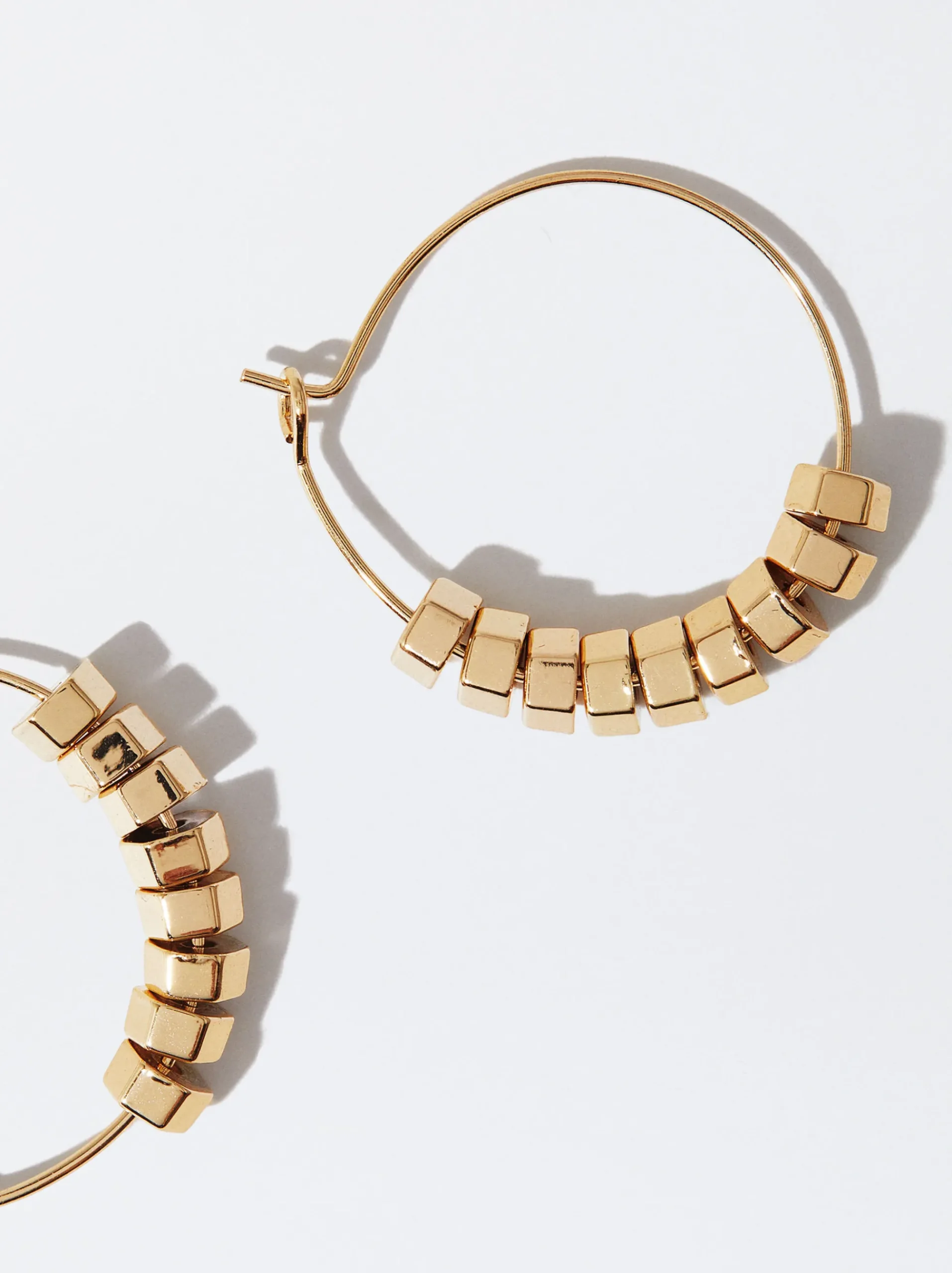 PARFOIS Lange Ohrringe|Basics>e Creolen Golden