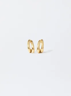 PARFOIS Basics|Set Ohrringen>e Creolen Aus Edelstahl Golden