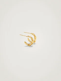 PARFOIS Ohrringe|Mittlere Ohrringe>e Creolen Aus Edelstahl Golden