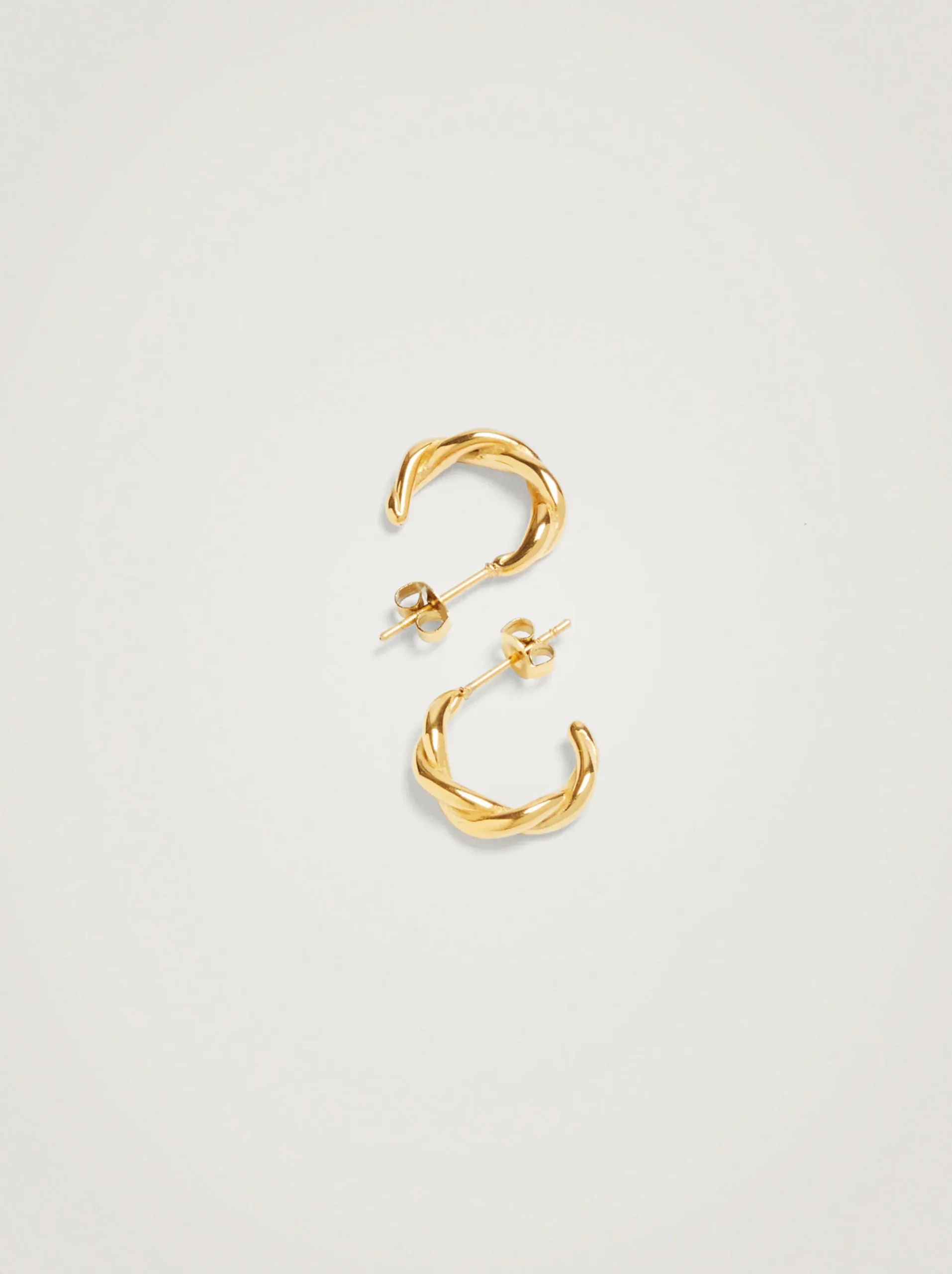 PARFOIS Ohrringe|Mittlere Ohrringe>e Creolen Aus Edelstahl Golden