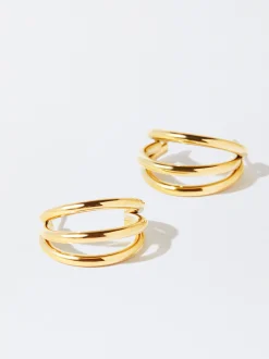 PARFOIS Halsketten|Kurze Halsketten>e Creolen Aus Edelstahl Golden