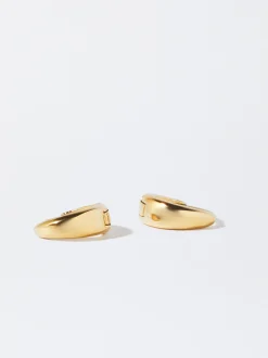 PARFOIS Ohrringe|Mittlere Ohrringe>e Creolen Aus Edelstahl Golden