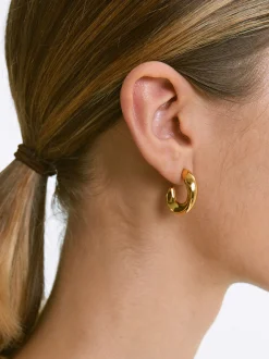 PARFOIS Armbänder>Goldene Creolen Aus Edelstahl