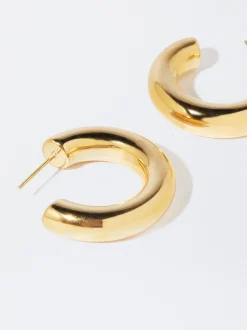 PARFOIS Halsketten|Kurze Halsketten>e Creolen Aus Edelstahl Golden