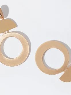 PARFOIS Lange Ohrringe|Hoop-Ohrringe>e Geometrische Ohrringe Golden