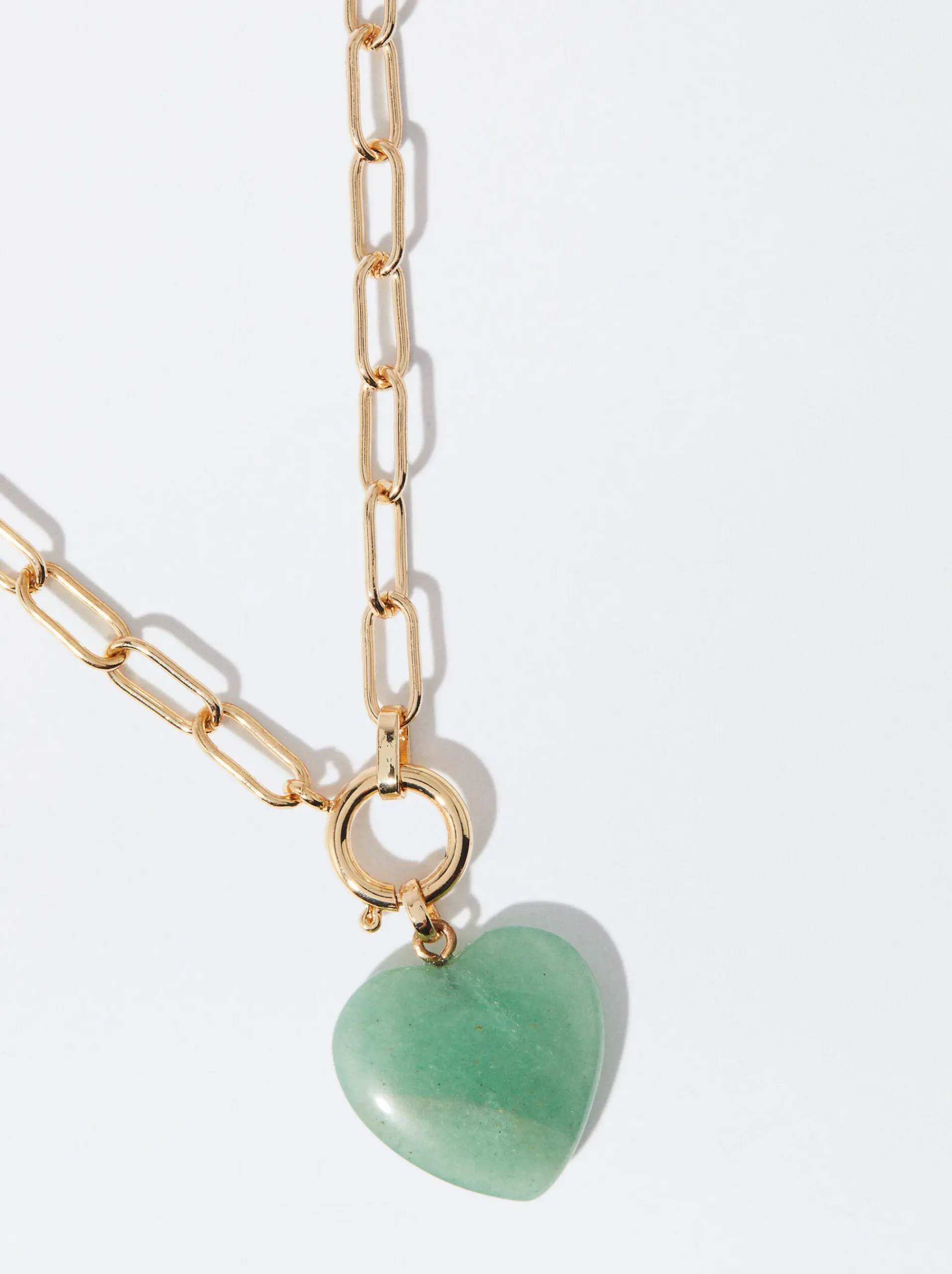 PARFOIS Set Ohrringen|Hoop-Ohrringe>Goldene Halskette Mit Herzanhänger Blau