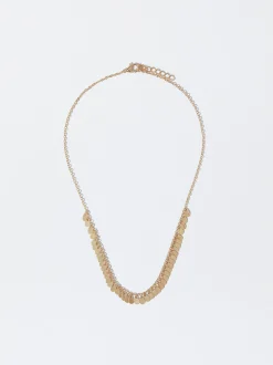 PARFOIS Lange Ohrringe|Mittlere Ohrringe>e Halskette Mit Medaillen Golden