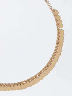PARFOIS Lange Ohrringe|Mittlere Ohrringe>e Halskette Mit Medaillen Golden