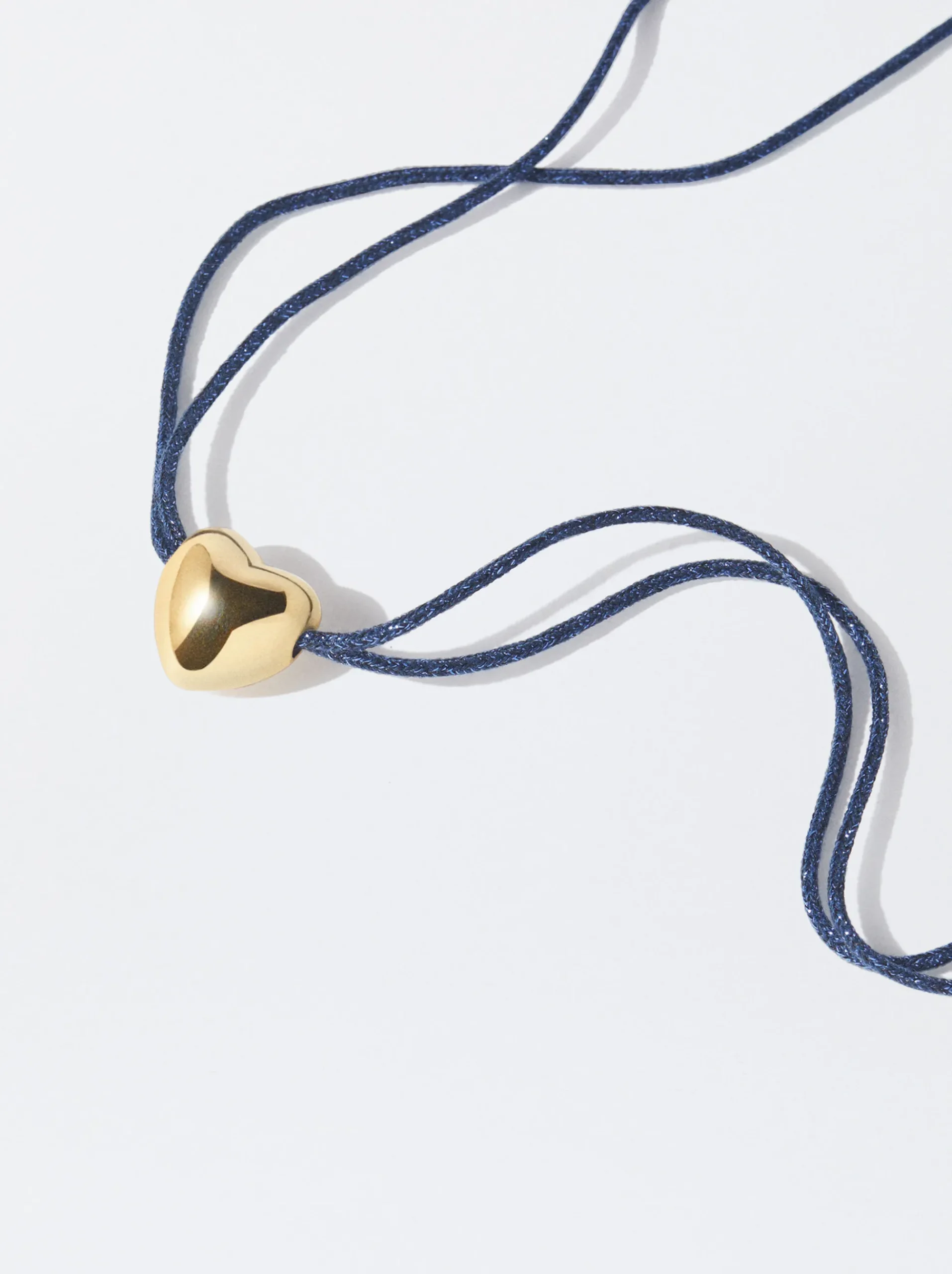 PARFOIS Set Ohrringen|Sets>Goldene Herz-Halskette Blau
