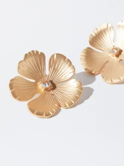 PARFOIS Raffinierter Modeschmuck|Armbänder>e Ohrringe Mit Blume Golden