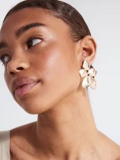 PARFOIS Lange Ohrringe|Mittlere Ohrringe>e Ohrringe Mit Blume Golden
