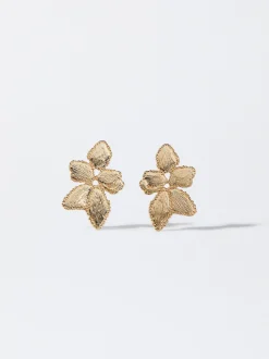 PARFOIS Lange Ohrringe|Mittlere Ohrringe>e Ohrringe Mit Blume Golden
