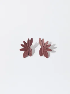 PARFOIS Lange Ohrringe|Trend Collection>Goldene Ohrringe Mit Blume Rosa