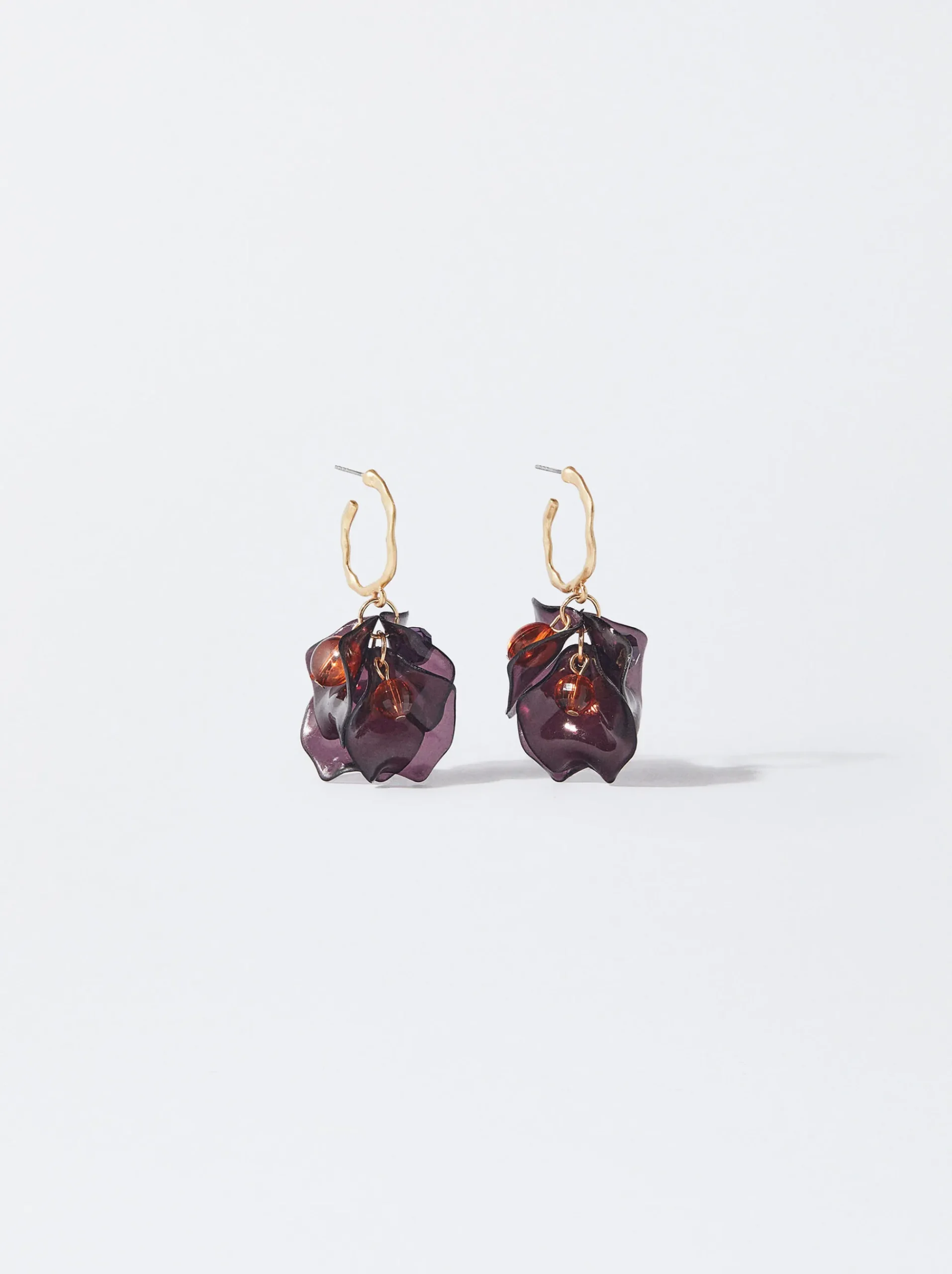 PARFOIS Ringe>Goldene Ohrringe Mit Blume Mehrfarbig