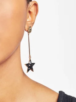 PARFOIS Lange Ohrringe>Goldene Ohrringe Mit Sternmotiv