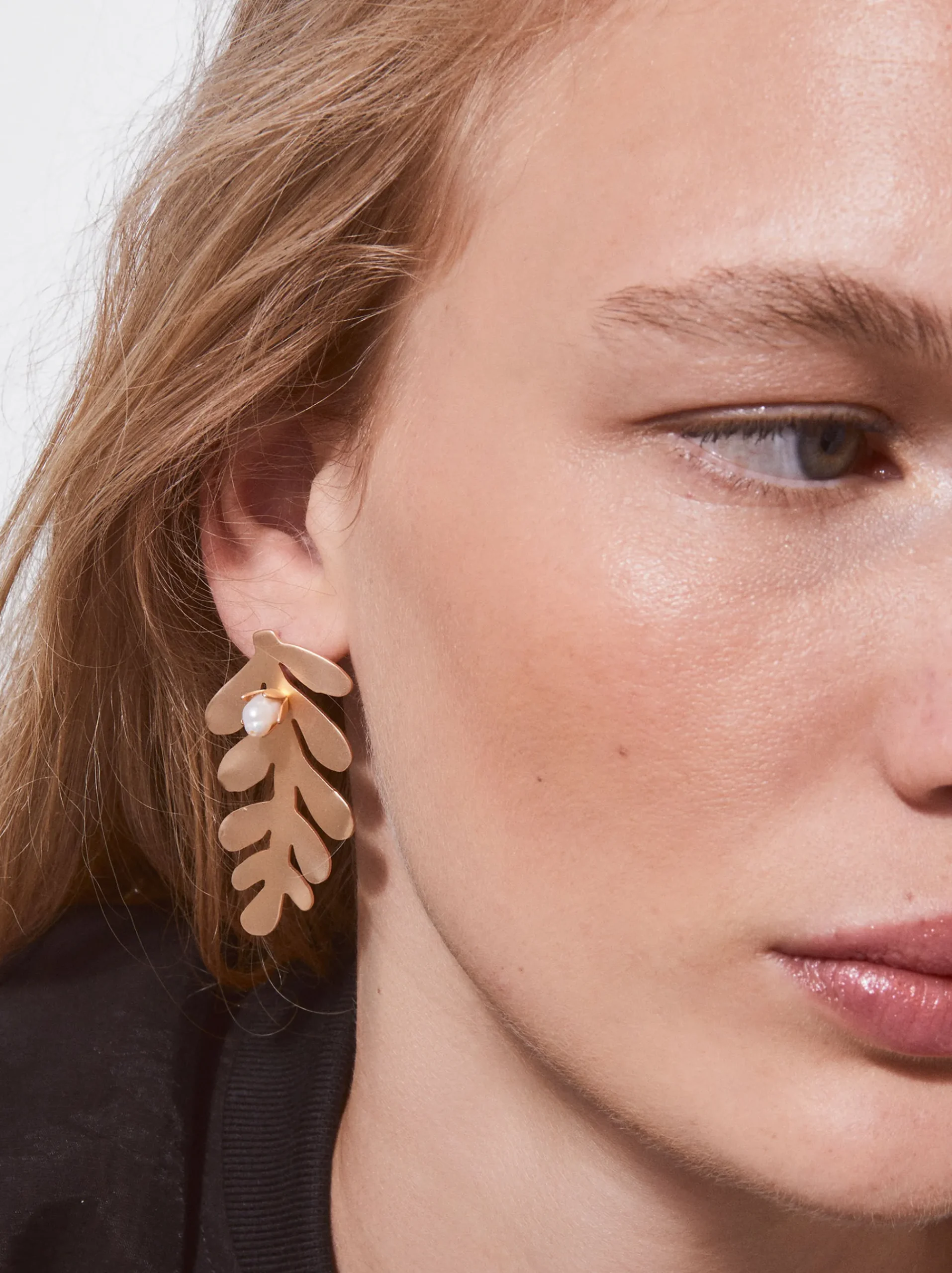PARFOIS Lange Ohrringe|Basics>Goldene Ohrringe Mit Süßwasserperle Weib