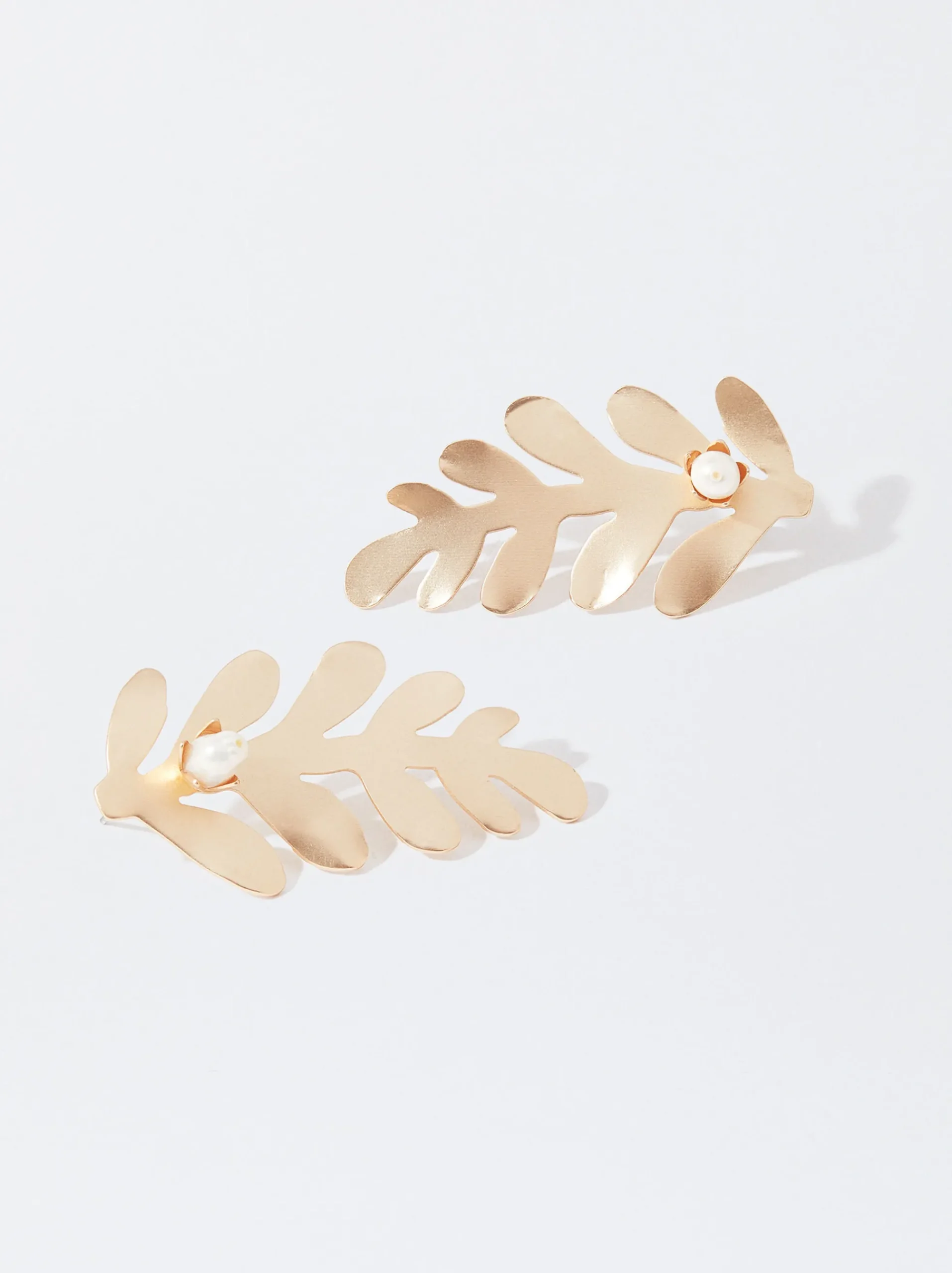 PARFOIS Lange Ohrringe|Basics>Goldene Ohrringe Mit Süßwasserperle Weib