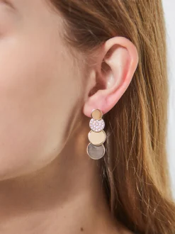 PARFOIS Lange Ohrringe|Hoop-Ohrringe>e Ohrringe Mit Zirkonia Golden