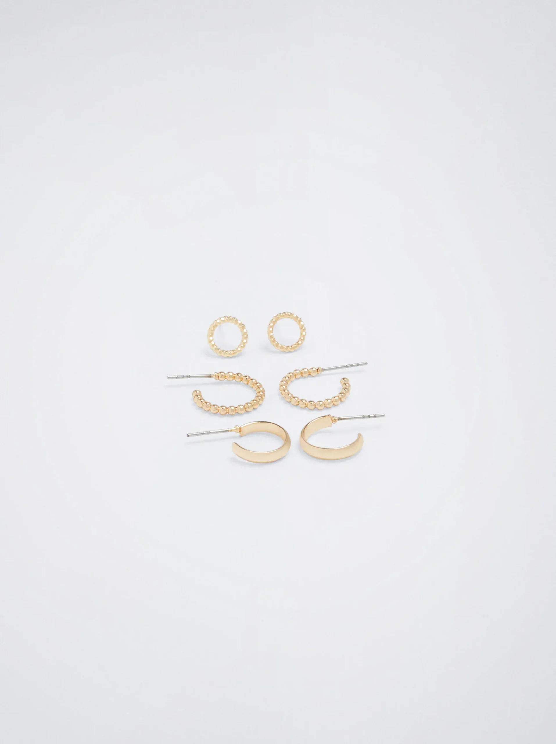 PARFOIS Kurze Ohrringe|Hoop-Ohrringe>e Ohrringset Golden