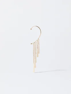 PARFOIS Lange Ohrringe|Hoop-Ohrringe>er Ear Cuff Mit Tränen Golden