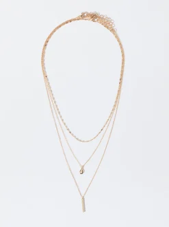 PARFOIS Raffinierter Modeschmuck|Set Ohrringen>er Halskette Mit Anhänger Golden