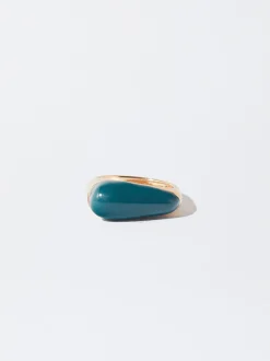 PARFOIS Basics|Strick>Goldener Ring Grün