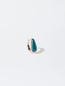 PARFOIS Basics|Strick>Goldener Ring Gr&uuml;n