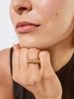 PARFOIS Basics|Strick>er Ring Golden