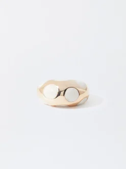 PARFOIS Basics|Strick>Goldener Ring Beige