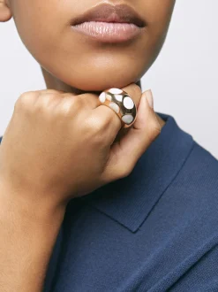 PARFOIS Basics|Strick>Goldener Ring Beige