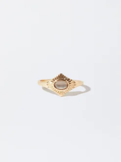 PARFOIS Basics|Hosen>Goldener Ring Mit Edelsteinen