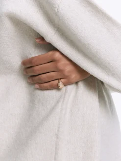 PARFOIS Basics|Strick>er Ring Mit Herz Golden