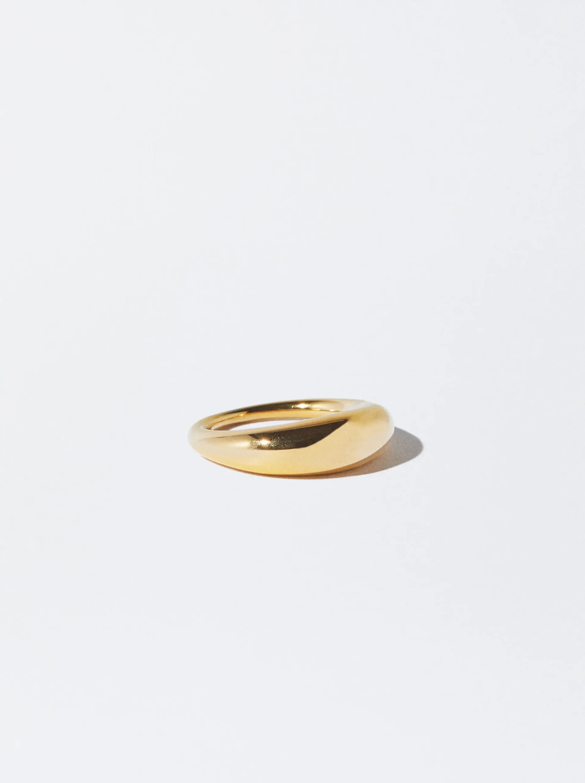 PARFOIS Lange Ohrringe>er Stahlring Golden