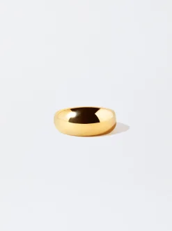 PARFOIS Lange Ohrringe|Mittlere Ohrringe>er Stahlring Golden