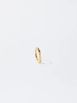PARFOIS Lange Ohrringe|Mittlere Ohrringe>er Stahlring Golden