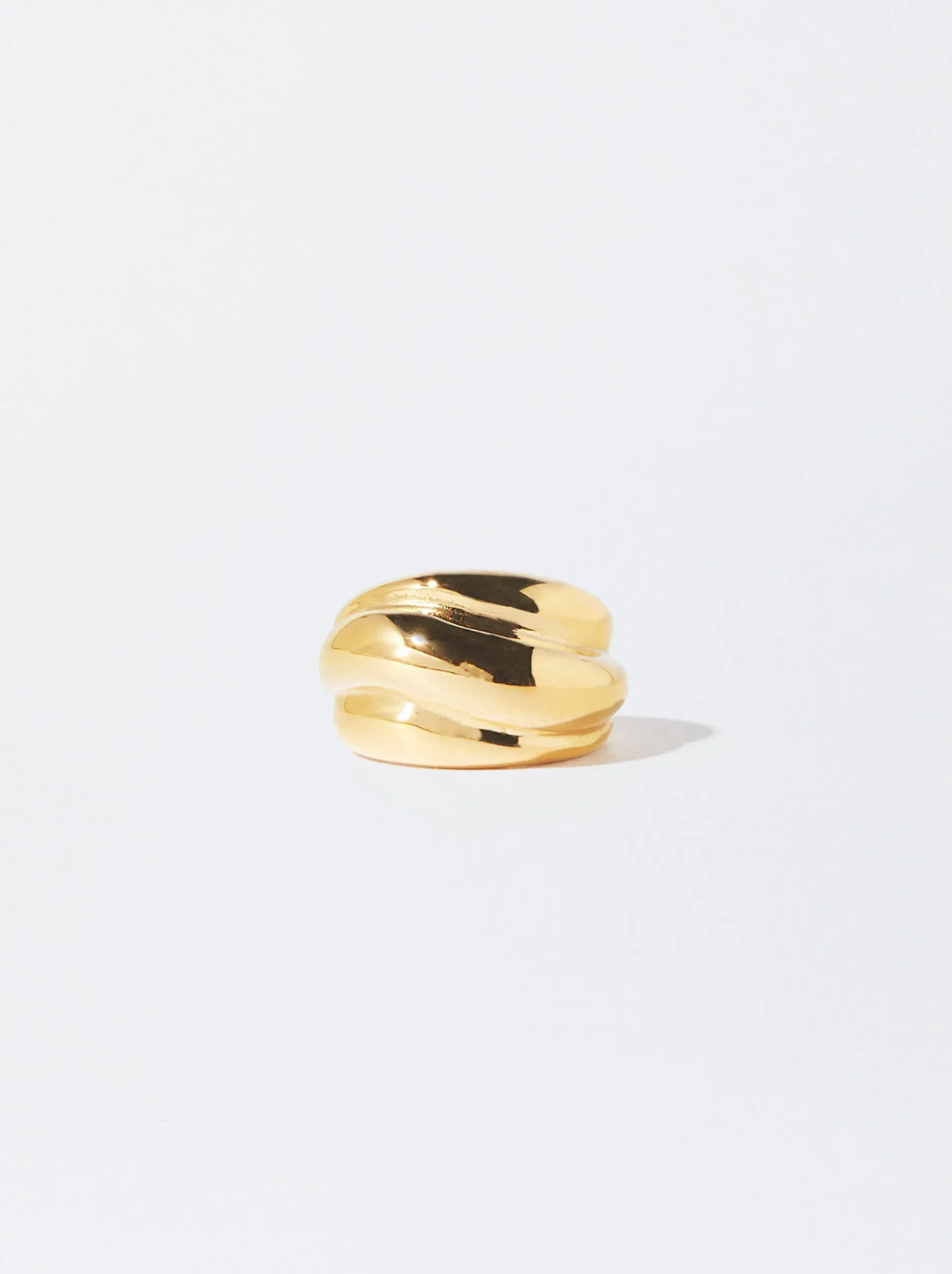 PARFOIS Lange Ohrringe|Trend Collection>er Stahlring Golden