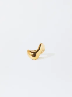 PARFOIS Lange Ohrringe|Mittlere Ohrringe>er Stahlring Golden
