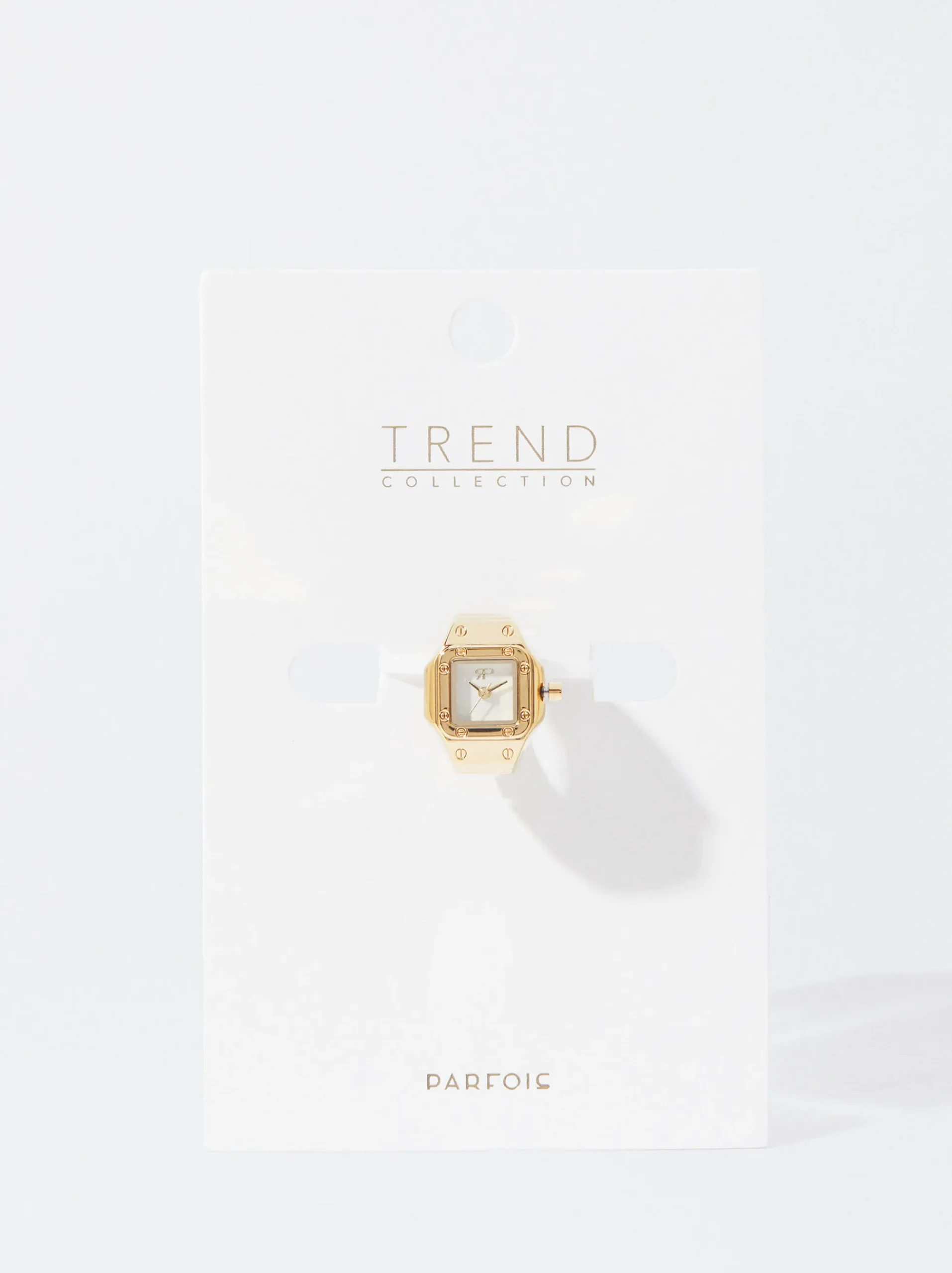 PARFOIS Kartenetuis>er Uhrenring Aus Stahl Golden