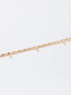 PARFOIS Raffinierter Modeschmuck|Lange Ohrringe>es Armband Golden