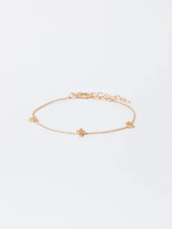 PARFOIS Lange Ohrringe|Basics>es Armband Mit Charms Golden