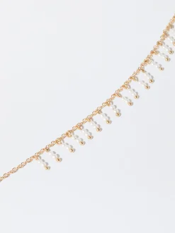 PARFOIS Lange Ohrringe|Mittlere Ohrringe>es Armband Mit Kunstperle Golden
