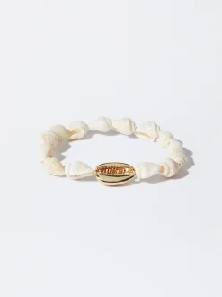PARFOIS Trend Collection|Kurze Halsketten>es Armband Mit Muschel Golden