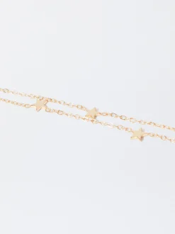 PARFOIS Raffinierter Modeschmuck|Kurze Ohrringe>es Armband Mit Sternen Golden