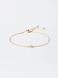 PARFOIS Stiefel Und Stiefeletten>es Armband Mit Zirkoniasteinen Und Kreuz Golden