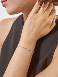 PARFOIS Stiefel Und Stiefeletten>es Armband Mit Zirkoniasteinen Und Kreuz Golden