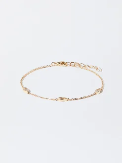PARFOIS Stiefel Und Stiefeletten>es Armband Mit Zirkoniasteinen Und Tropfen Golden
