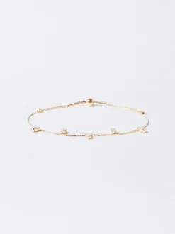 PARFOIS Raffinierter Modeschmuck|Set Ohrringen>es Armband Mit Zirkonia Golden