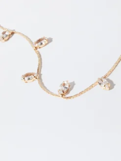 PARFOIS Raffinierter Modeschmuck|Set Ohrringen>es Armband Mit Zirkonia Golden
