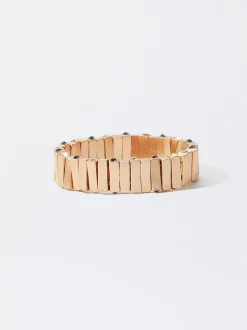 PARFOIS Set Ohrringen|Hoop-Ohrringe>Goldenes Armband Mit Zirkonia Schwarz