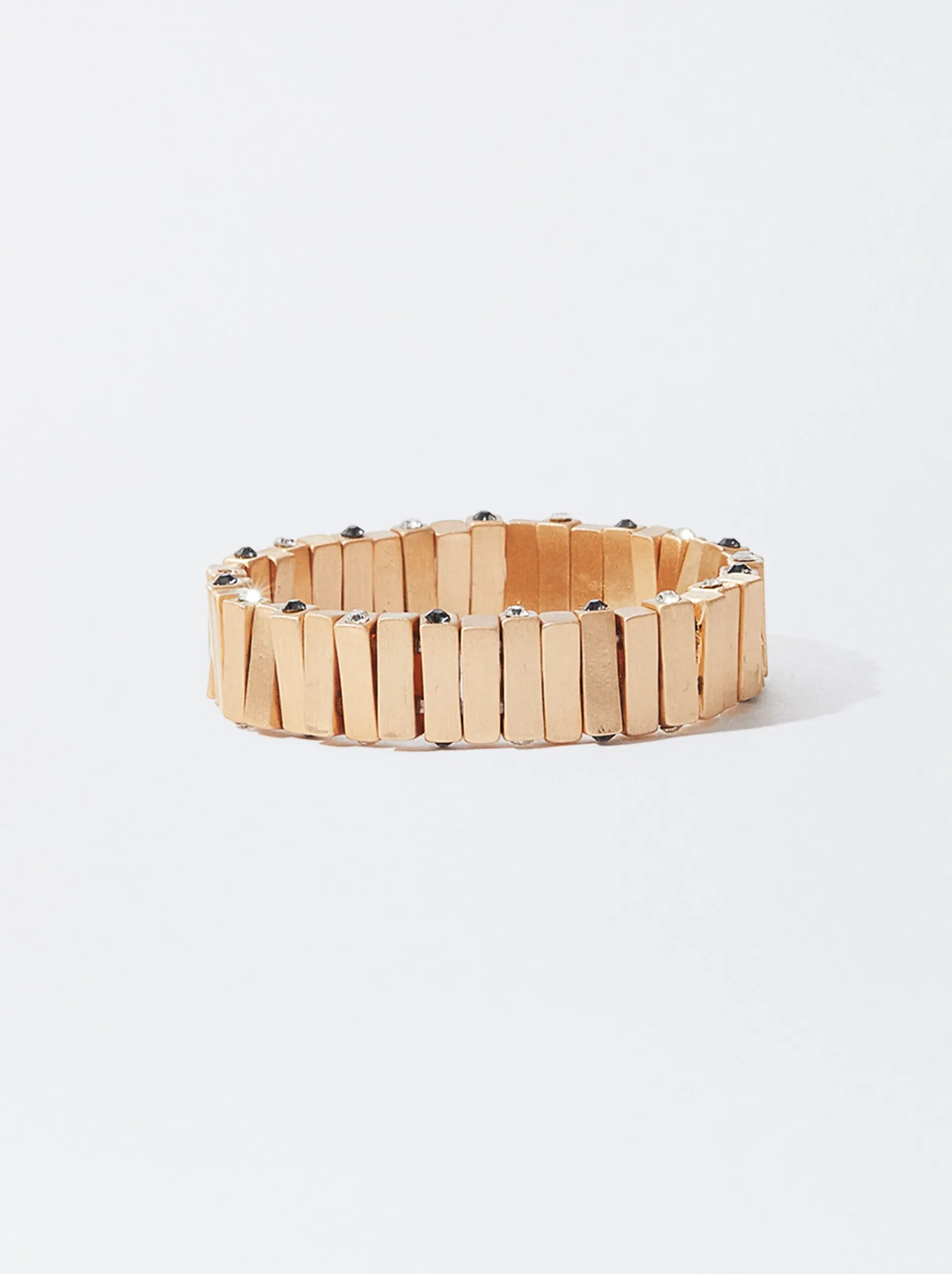 PARFOIS Set Ohrringen|Hoop-Ohrringe>Goldenes Armband Mit Zirkonia Schwarz